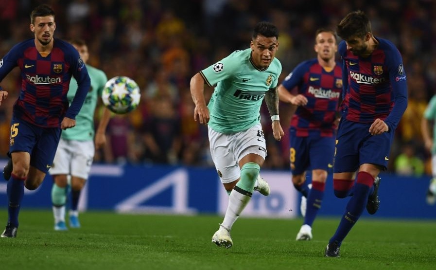 Lautaro Martinez Barcelona Pique Lenglet