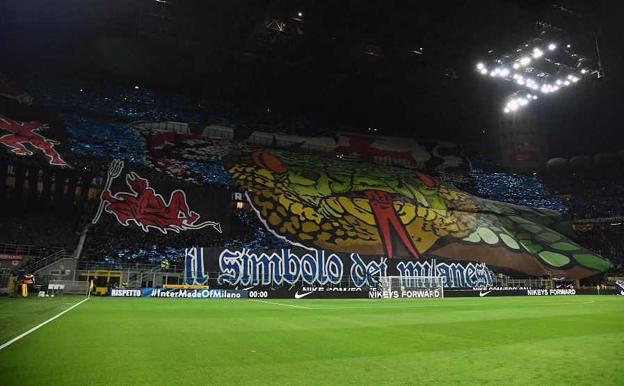 Oprawa Derby Mediolanu Inter Milan