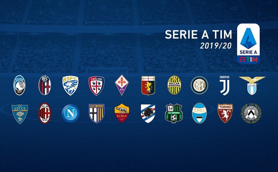 Serie A 2019/20 podsumowanie kolejki tło logo