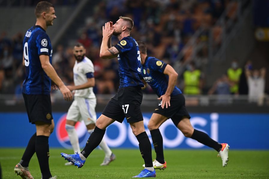 Dzeko Edin Milan Skriniar Real Karim Benzema Madryt
