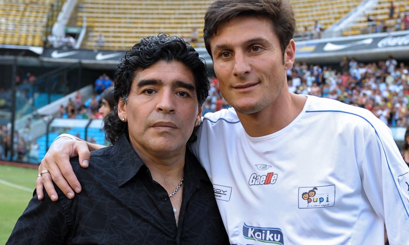 Javier Zanetti Diego Maradona