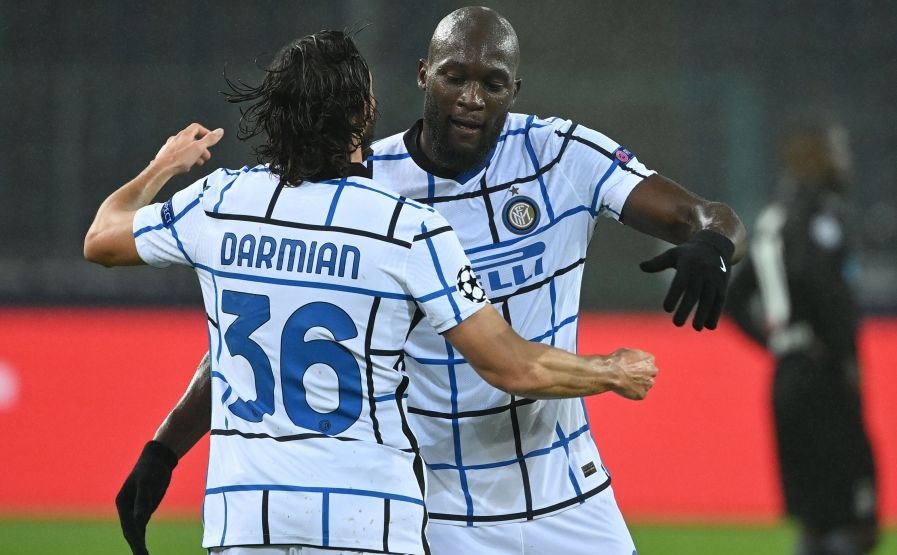 Romelu Lukaku Matteo Darmian Borussia BMG Moenchengladbach