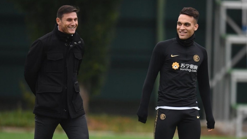 Lautaro Martinez & Javier Zanetti