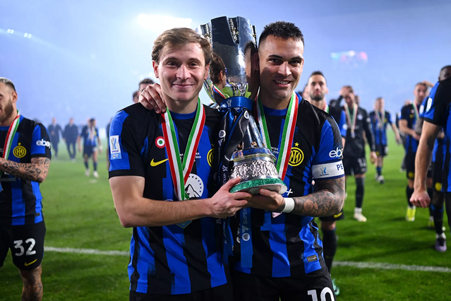 Nicolo Barella Lautaro Martinez Superpuchar Włoch