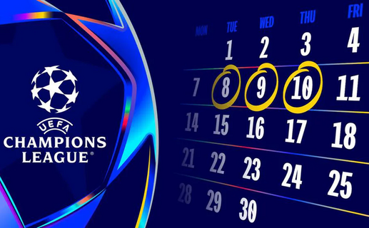 UEFA LM Champions League Liga Mistrzów kalendarz terminarz