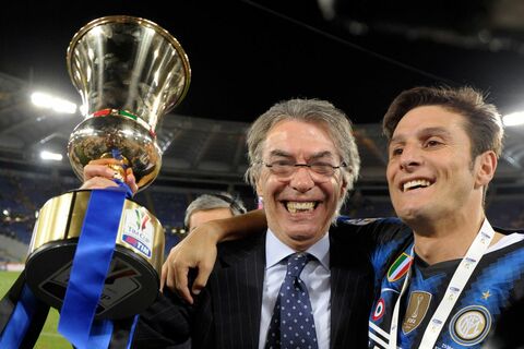 Massimo Moratti Javier Zanetti