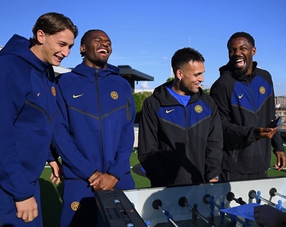 Pio Esposito Bonny Marcus Thuram Lautaro Martinez 