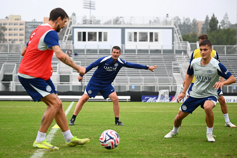 Cristian Chivu trening