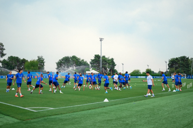 drużyna trening sparing zgrupowanie