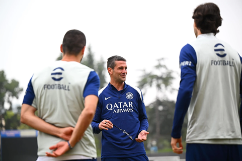 Cristian Chivu trening